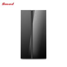 High End Multi Glass Door Finished Side By Side Refrigerator